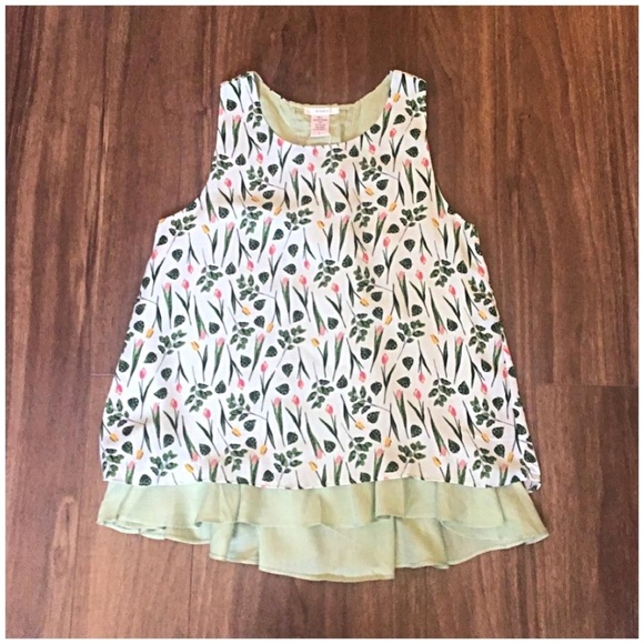 Esley Nordstrom Vintage Sage Floral Swing Top - Picture 5 of 7